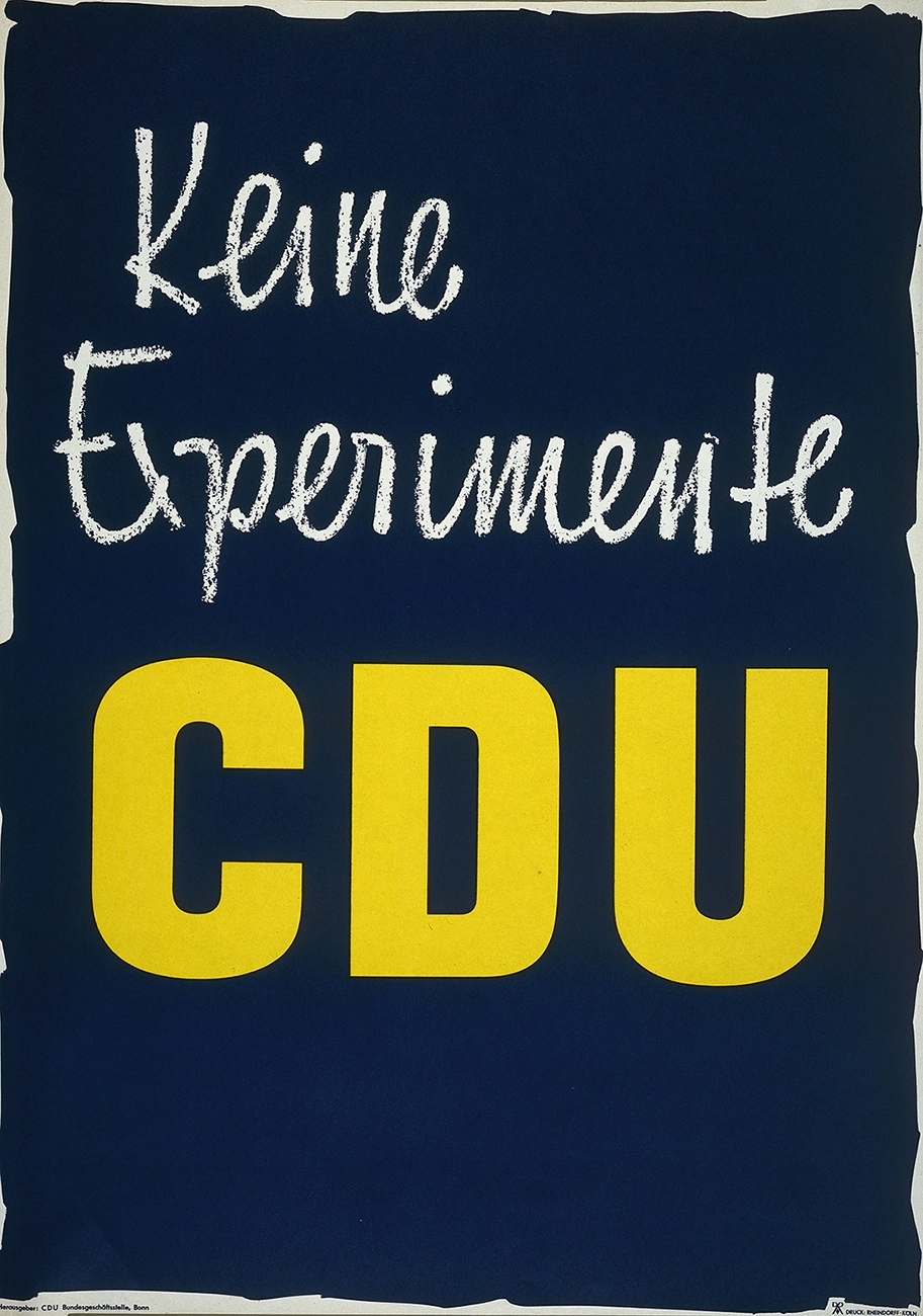 Wahlkampfplakat der CDU von 1957, Picture-Alliance / akg-images | akg-images