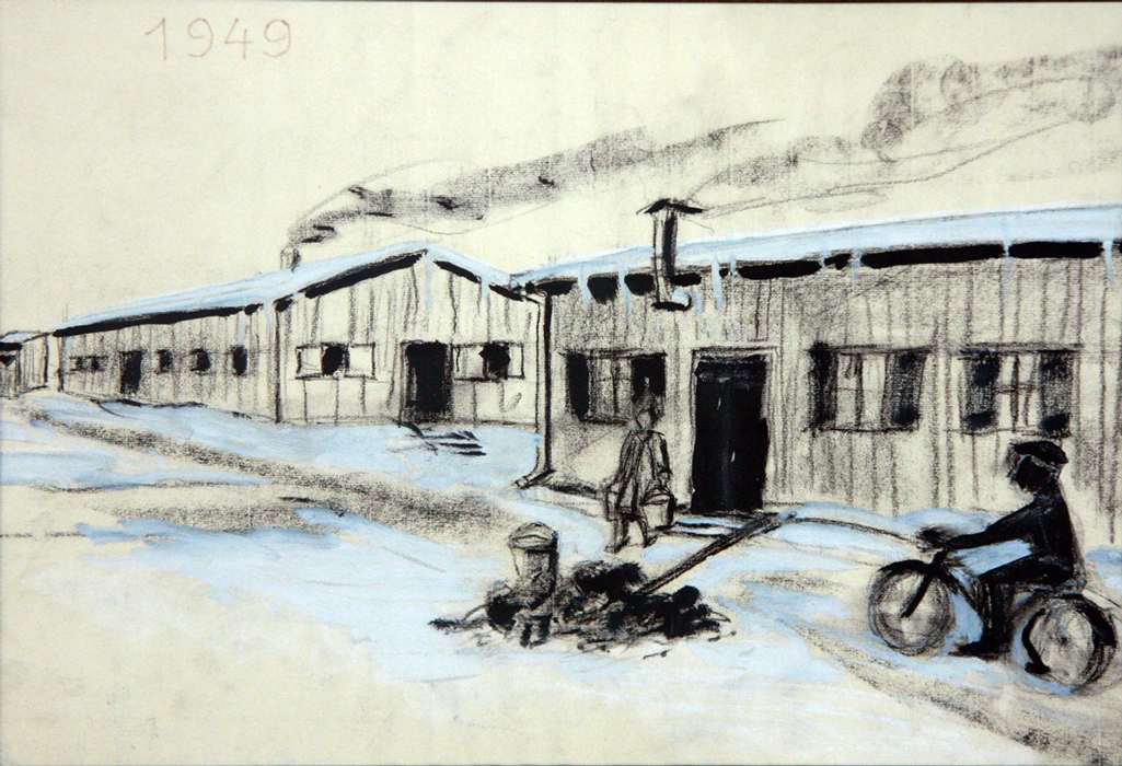 Drawing of the original ifo Institute barracks