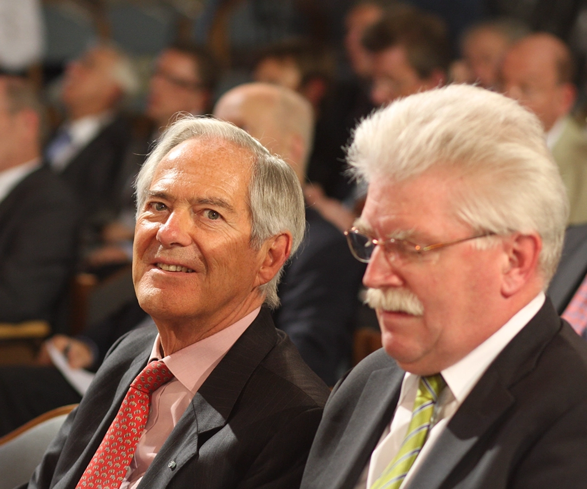 Roland Berger und Martin Zeil bei der ifo Jahresversammlung 2010.