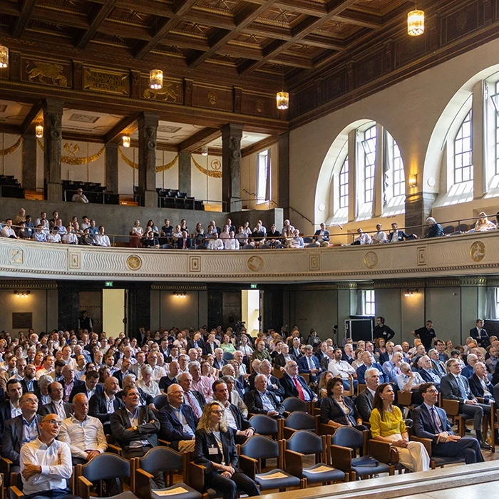 Great Hall of the LMU during the ifo annual meeting